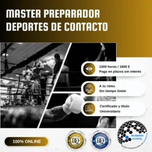 Máster Preparador Deportes De Contacto