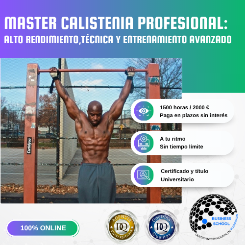 Máster Calistenia Profesional CENTRO INTERNACIONAL POSTGRADO