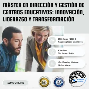 MÁSTER DIRECCIÓN CENTROS EDUCATIVOS
