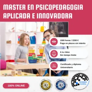 MÁSTER PSICOPEDAGOGÍA APLICADA