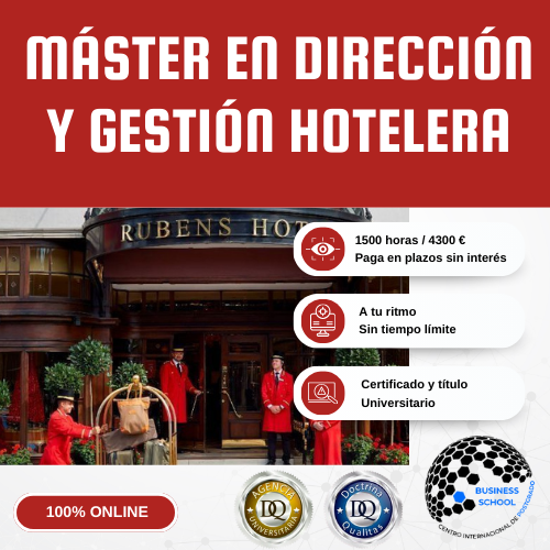 Máster En Dirección Y Gestión Hotelera