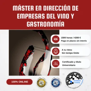 Máster En Dirección De Empresas Del Vino Y Gastronomía