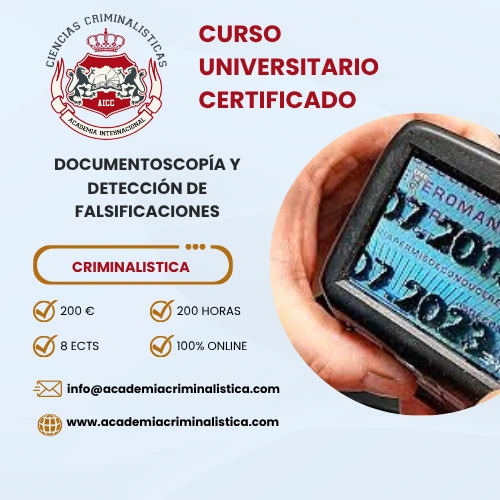 Curso Universitario Documentoscopia Y Detección De Falsificaciones