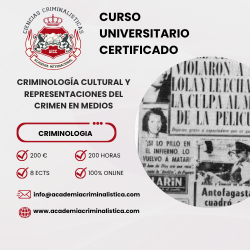 Curso Criminología Cultural Y Representaciones Del Crimen En Medios