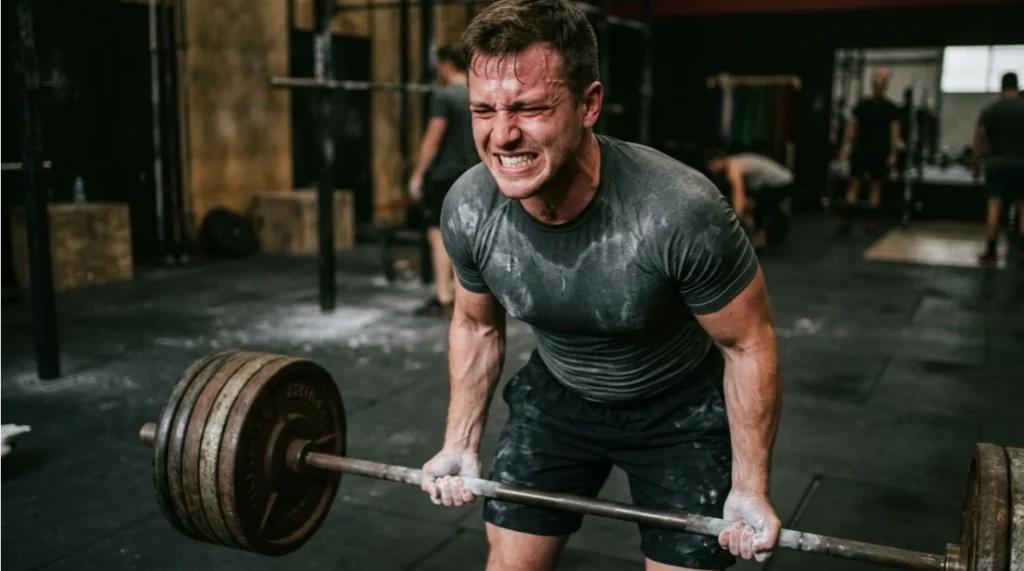 Persona levantando pesas