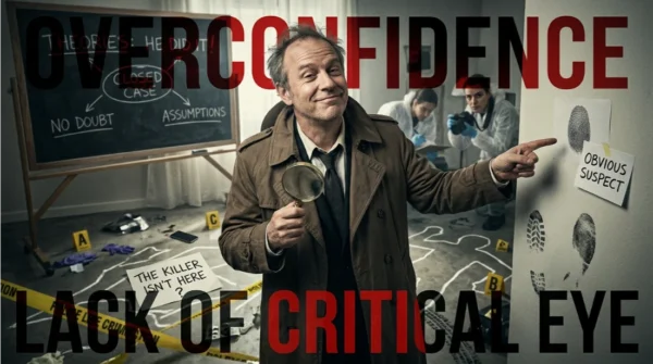 investigador con exceso de confianza