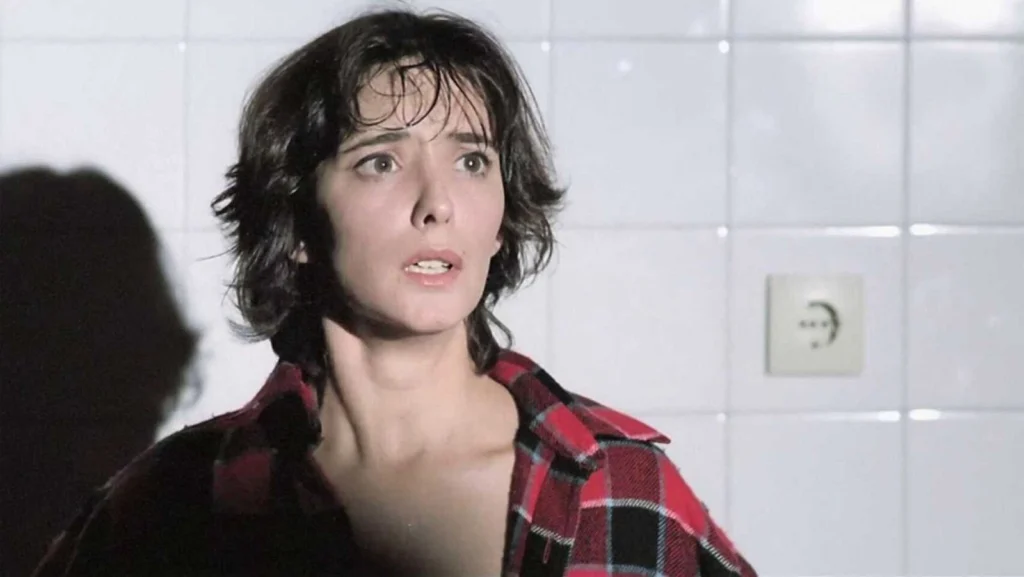 Cartel original de Tesis, una de las películas españolas de suspense más influyentes de los años 90