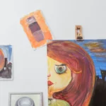 Cuadros en galería de arte