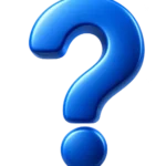 punto de interrogación azul